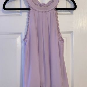 Naked Zebra lavender halter top